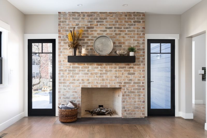 Restored Masonry Fireplace